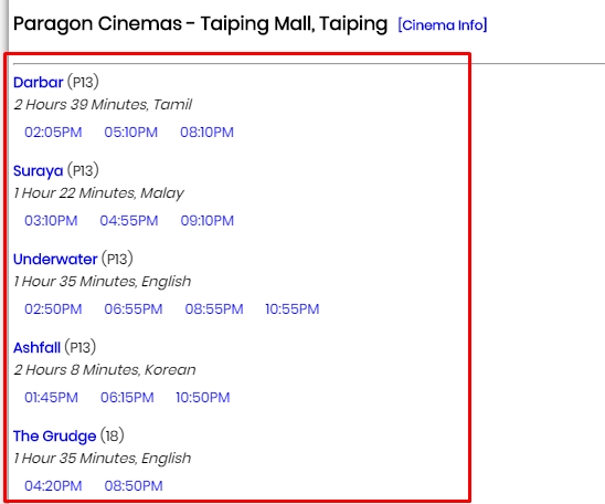 Paragon taiping mall